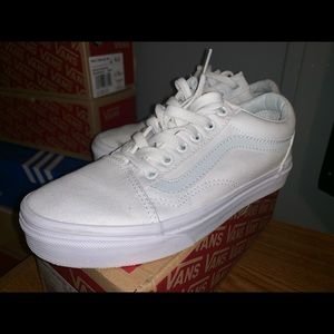Old Skool True White Vans